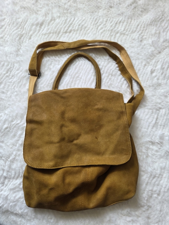 We The Free Suede Crossbody Bag in Chestnut - Picture 5 of 13